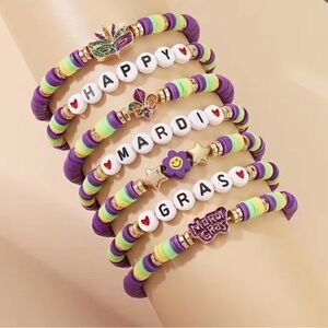 Mardi Gras bracelet